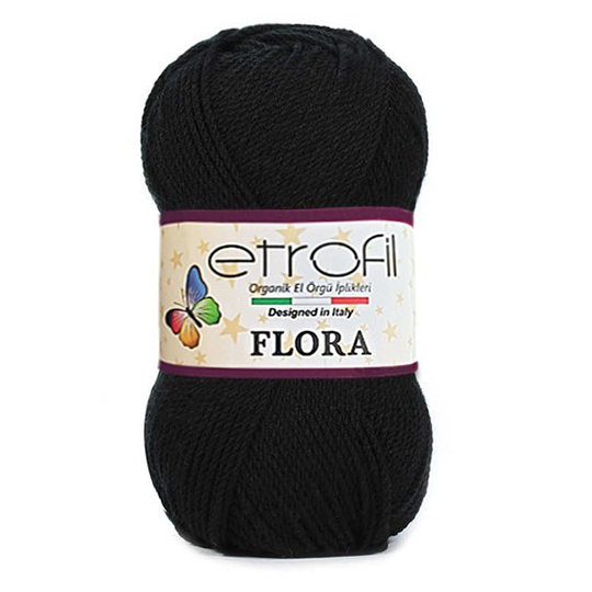 Etrofil Flora 70968 Siyah Patik İpi