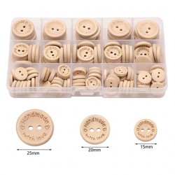 Handmade Ahşap Düğme 10'lu