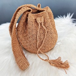 Kağıt İp Çanta Büzgülü Model